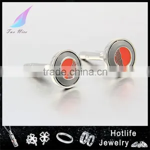Fashion Accessories for Men Jewelry Stainless Steel Coin Cufflinks thumbnail-1