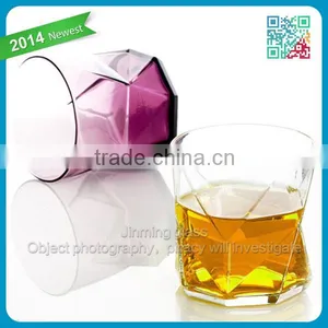 Machine Blown Drinking Brandy Glass Cups Bottom Colored Glass Whiskey Drinking Glass Cups thumbnail-1
