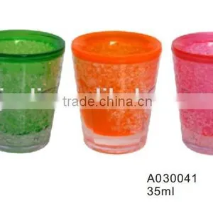 1.4 OZ Double-wall Plastic Freezer Mugs,plastic Short Glass thumbnail-1