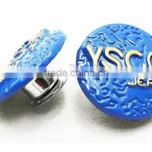 New Style Silver Nickel Free Jeans Button Custom Design Nickel Color Buttons for Jeans Washable and Hand Press thumbnail-1