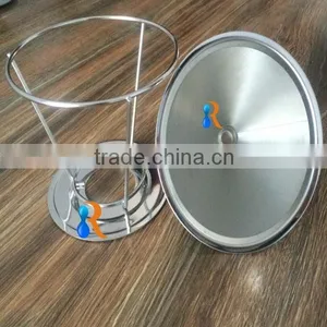 Trade Assurance Stainless Steel Reusable Fine Mesh Pour Over Cone Cafetiere Coffee Filter thumbnail-2