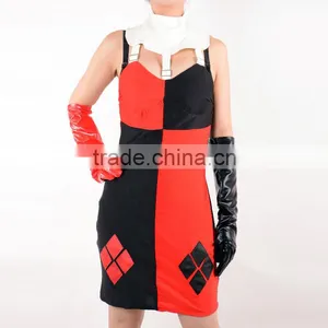 Harley Quinn Costume Adult Sexy Joker Clown Cosplay Halloween Costumes for Women Fancy Dress Girls Superhero Party Custom thumbnail-1