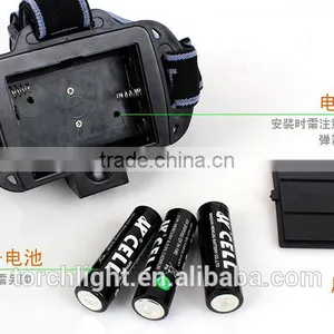 Cheap 3W Super Bright 2 Power White LED Headlight Headlamp 3 Modes 2LED Red Flashlight for Outdoor thumbnail-6