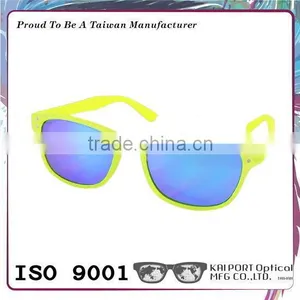 Attractively UV400 Protect Neon Color Design Rubber Mirror Sun Glasses thumbnail-6