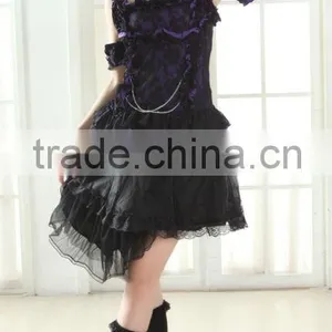 Glp 2013 Punk Sexy Ruffle Shoulder Strap Border Waist Vest 61252 thumbnail-4