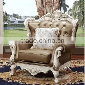 Antique Appearance Leather Living Room Sofa l Shaped Sofa Prices Italian Style Sofa Set Living Room Furniture thumbnail-4