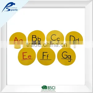 5" Yellow A-Z English Round Mark thumbnail-2