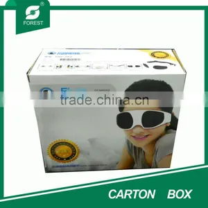 FANCY PRINTED CUSTOM PACKAGING WHITE CARTON BOX thumbnail-1