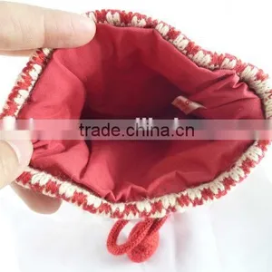 Knitted 13*13cm Purse Custom Design 100% Acrylic Material Coin Purse for Lady thumbnail-2