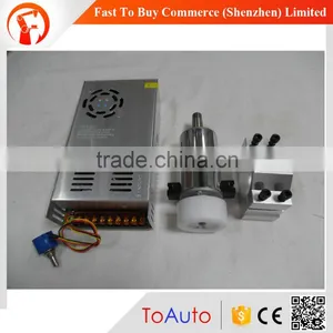 9000rpm 0.3kww ER11 48 Volt DC Spindle Motor+power Governor+52D Mount Bracket+12pcs Collets thumbnail-1