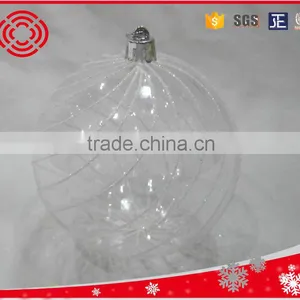 Christmas Gift Plastic Transparent Ball for Tree Decoration thumbnail-6