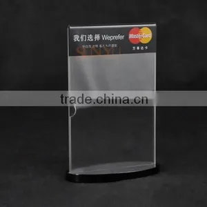 Design Made Silk Screen Acrylic PMMA /Acrylic Menu Holder thumbnail-3