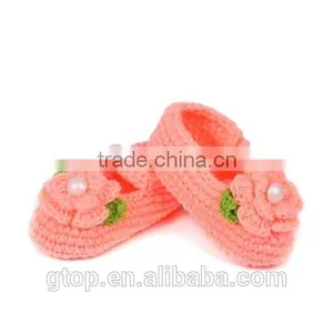 Wholesale Baby Handmade Crochet Shoes Supplier for 1-10 Months Old S-0033 thumbnail-1