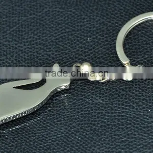 Fashion Crystal Cat Keychain and Crystal Beaded Animal Keychain thumbnail-3