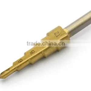 New 3Pcs Large HSS Steel Step Cone Drill Titanium Bit Set for Hole 4-12/20/32mm TK1066 thumbnail-4