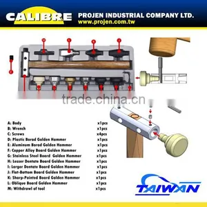 CALIBRE 12pc Changeable Hammer Kit Set thumbnail-4