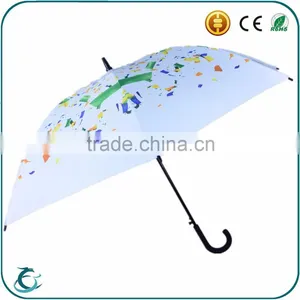 Best Quality Strong Windproof Advertising Printing Straight Umbrella thumbnail-3