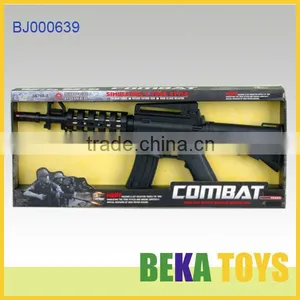Military Force Toy Plastic Simulation Toy Gun Led Flashing Laser Toy Gun thumbnail-1
