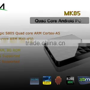 RKM Android TV Box Amlogic S805 Quad Core Smart TV 1G/8G OTG RJ45 USB H.265/HEVC 1080P XBMC Media Player Bluetooth-MK05 thumbnail-1