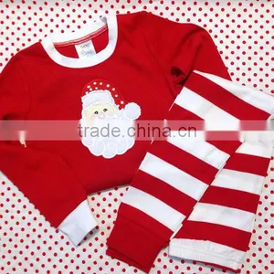 Monogrammed Christmas Pajamas for Kids/100% Cotton Pajamas/plain Pajamas thumbnail-1