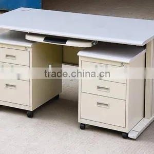Steel-wooden Computer Workstation thumbnail-1