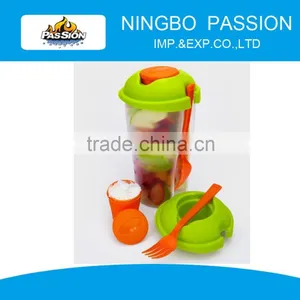 Salad to Go, Picnic Salad Cup, Portable Salad Cup With Fork thumbnail-1
