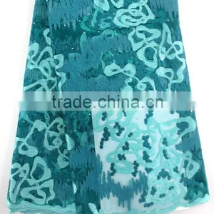 Wholesale Guangzhou Tulle Lace Fabric/New Lace Dress Fabric/High Quality Cord Lace Fabric thumbnail-6