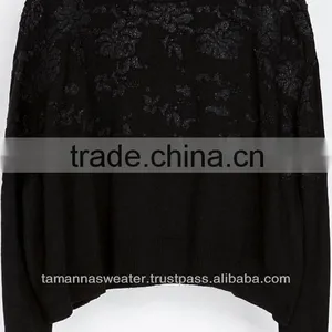 Women Deep Round Neck Button Up Autumn Thin Cropped Cardigan Sweater thumbnail-4