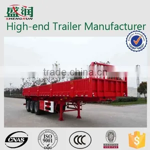 Shengrun Brand 3 Axle Side Wall Semi Trailer/ Cargo Trailer Manufacturer thumbnail-1