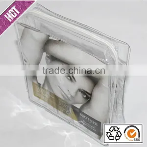 Hot Selling Clear Zippered Vinyl Portable Pvc Cosmetic Bag thumbnail-3