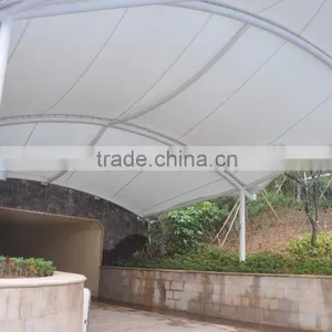 PVDF Tensile Fabric Architecture Membrane Structure River Corridor PVC Canopy Awning Walkway thumbnail-5