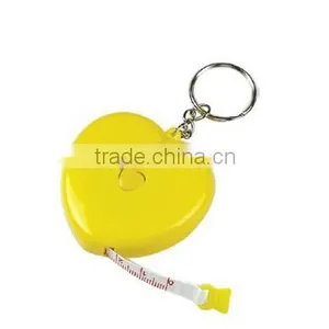 Heart Shape Plastic Measuring Tape With Keyring Promotion thumbnail-1