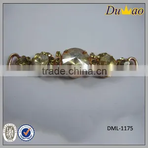 Rhinestone Shoe Ornament With Alloy Chain for Slipper Sandal thumbnail-1