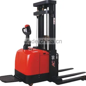1600kg Full Free Wide Legs 3-Stage 4500mm Electric Pallet Stacker CDD16-960 thumbnail-1