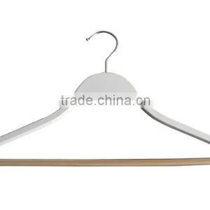 Wholesale Cheap Hanger With Anti Slip Teeth , Laminated Hanger With Bar Hot Sale Hanger thumbnail-1