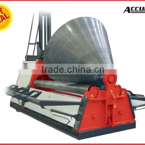 W12-8*4000 CNC Touch Screen Hydraulic Plate Sheet Rolling Bendr Machine With PLC thumbnail-1