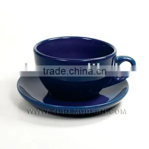 Solid Color CAPPUCCINO Cup & Saucer Set thumbnail-1
