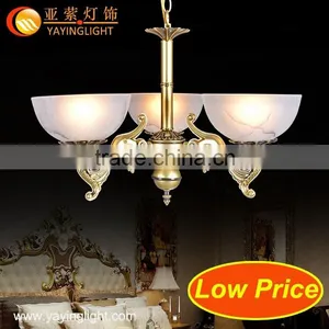 Brass and Glass Chandelier, Brass Villa Hall Hotel Chandelier,antique Brass Chandelier thumbnail-1