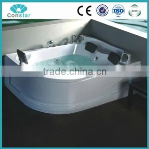 Deluxe Double Whirlpool Bathtub With TV 1800*1500*730mm thumbnail-1