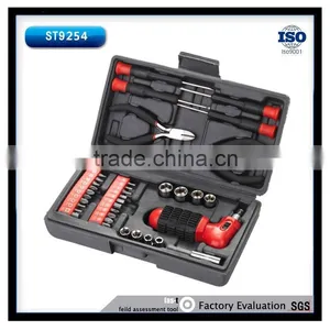 37pcs Ratchet Holder, Bit Set, Pliers, Screwdrivers, China Hand Tool Kit Set thumbnail-1