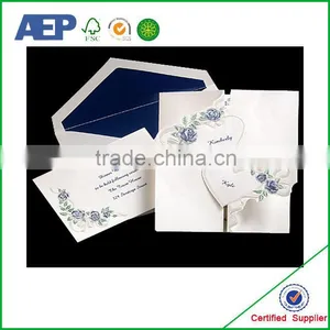 Customized Cheap Wholesale Hand Made Invitation Card Design thumbnail-1
