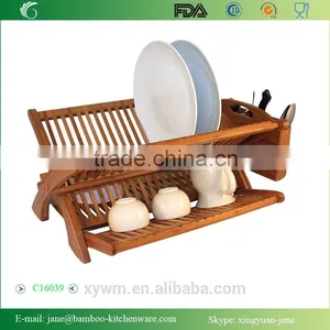 Bamboo Collapsible Eco Dish Rack thumbnail-3