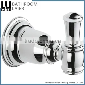Customized High Quality Zinc Alloy Chrome Finishing Bathroom Sanitary Items Wall Mounted Double Robe Hook thumbnail-3