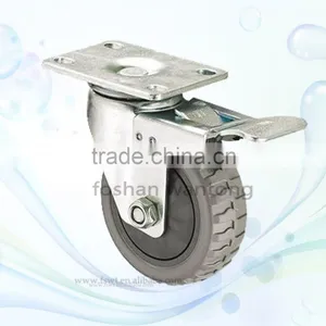 2015 Newest Top Plate Adjustable PU Industrial Hardware Caster Wheel thumbnail-4