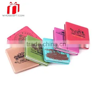 Pure Color Pu Compact Mirror, High Quality Pu Mirror,Two Side Mirror,Diy Mirror thumbnail-1