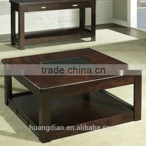 Cheap Modern Home Furniture Square Solid Wood Coffee Tablefor Sale thumbnail-1