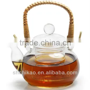 Bamboo Handle Tea Pot thumbnail-1