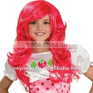 2014 Hotsale Synthetic Long Red Halloween Wig for Kids thumbnail-1