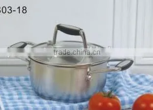 Modern Kitchen Cabinet Designs 8pcs Stainless Steel Cookware Set With Silicon Handle Including Milk Pot thumbnail-4