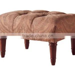 Indian Wooden Funky Ottoman thumbnail-1